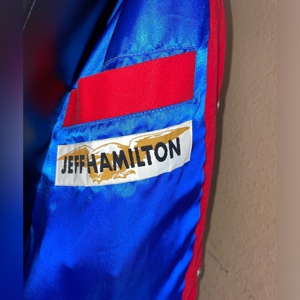 Vintage 90s Hamilton Nascar Jeff Gordon Racing Jacket Winston Cup Med Made USA - Picture 6 of 15